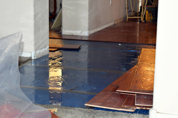 Professional Flood Damage Restoration technician working in Fairfield, OH